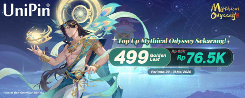 Mythical Odyssey Top Up Golden Leaf Lebih Hemat di UniPin!
